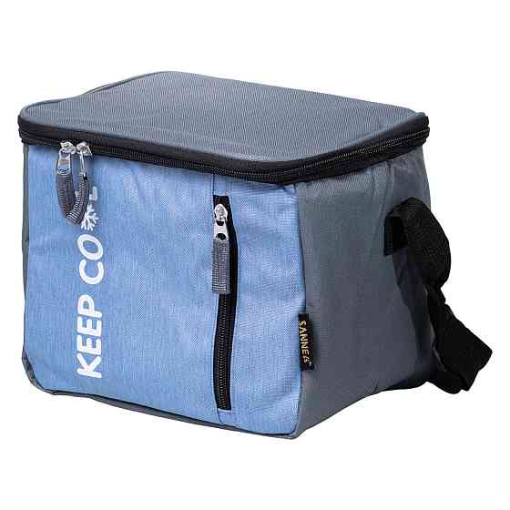 Термосумка холодильник 8 (л) для їжі, напоїв, пива холодильна сумка для риболовлі та пікніка Блакитний HP-14-16 Київ