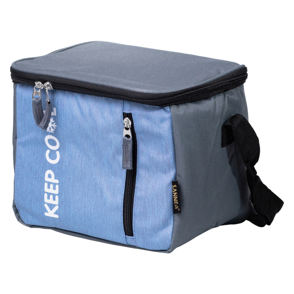 Термосумка холодильник 8 (л) для їжі, напоїв, пива холодильна сумка для риболовлі та пікніка Блакитний HP-14-16 Київ - фото 5
