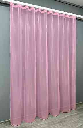 Тюль VR-Textil 002т Органза однотонна Рожевий 500х270 см (42-0495) Київ