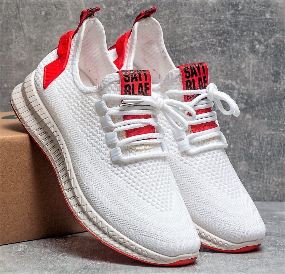 Кроссовки Мужские Белые Тканевые Boost Пенка (размеры: 40) - 45-46 Днепр - изображение 4