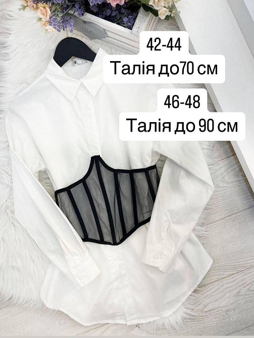 Стильный женский корсет из сетки. Черный, L/XL Одесса - изображение 2