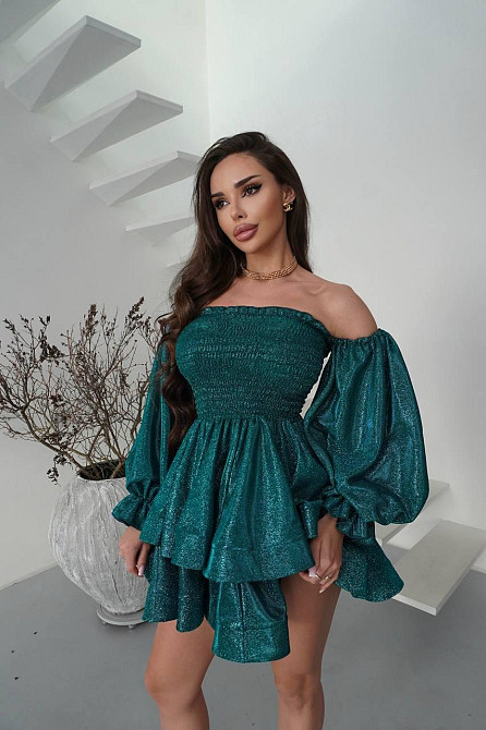 Женское романтическое праздничное платье, ткань: люрекс диско Одесса - изображение 1