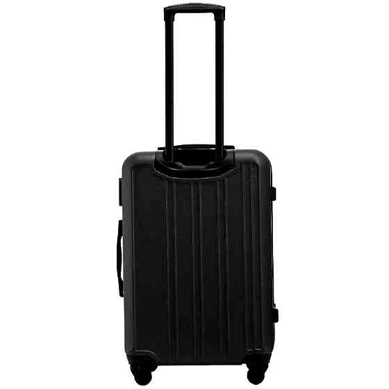 Валіза пластикова Wings HRR01 середня 65 см чорна Київ