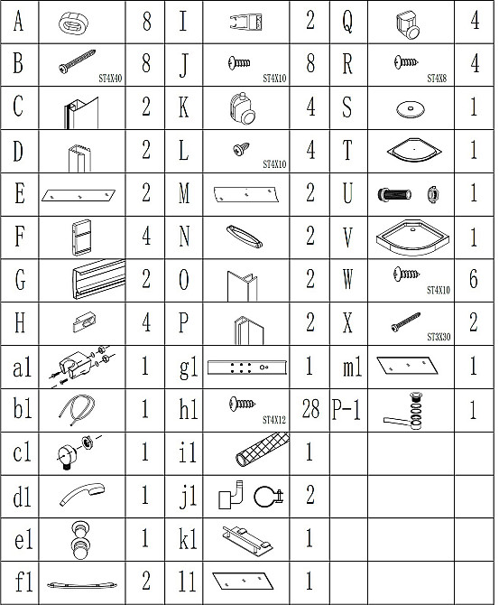 Душовий бокс півкруглий BARYCZ L90GBB BRAVO (4уп.) Киев - изображение 6