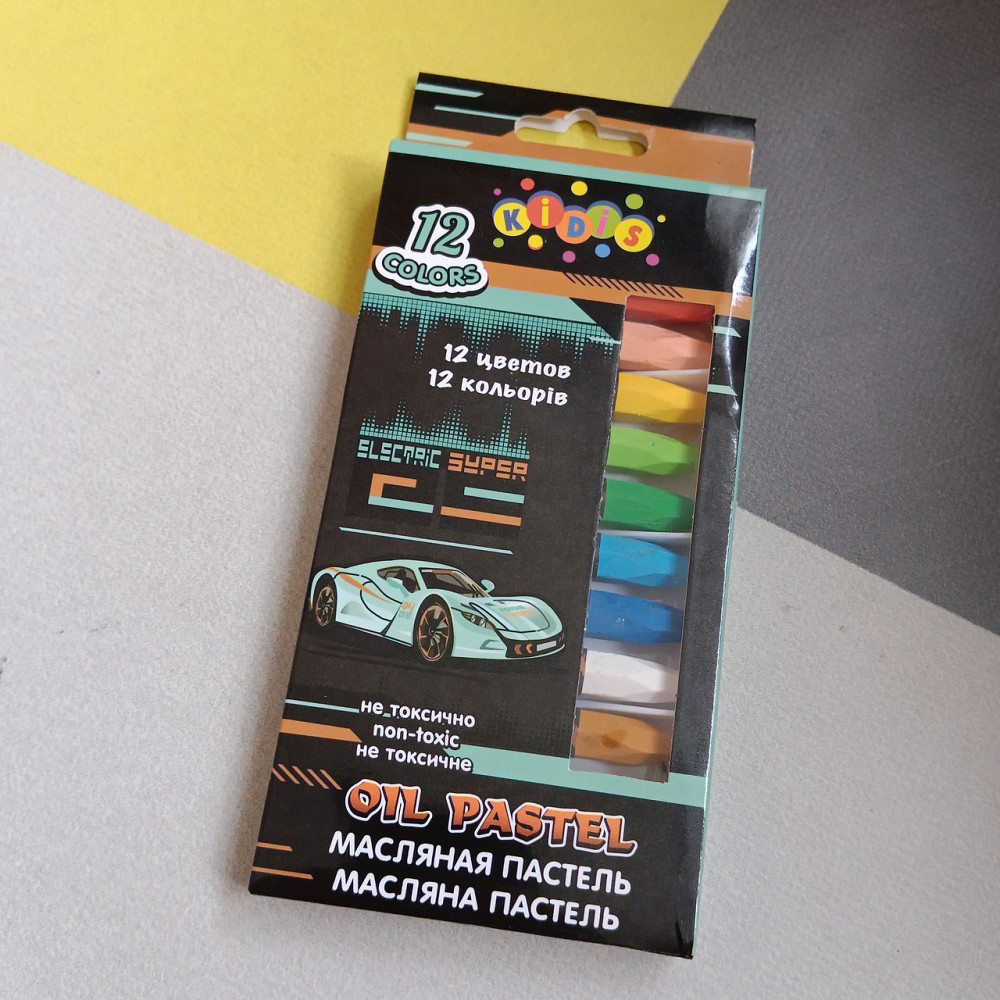 Пастель масляная 12 цв Киев - изображение 1
