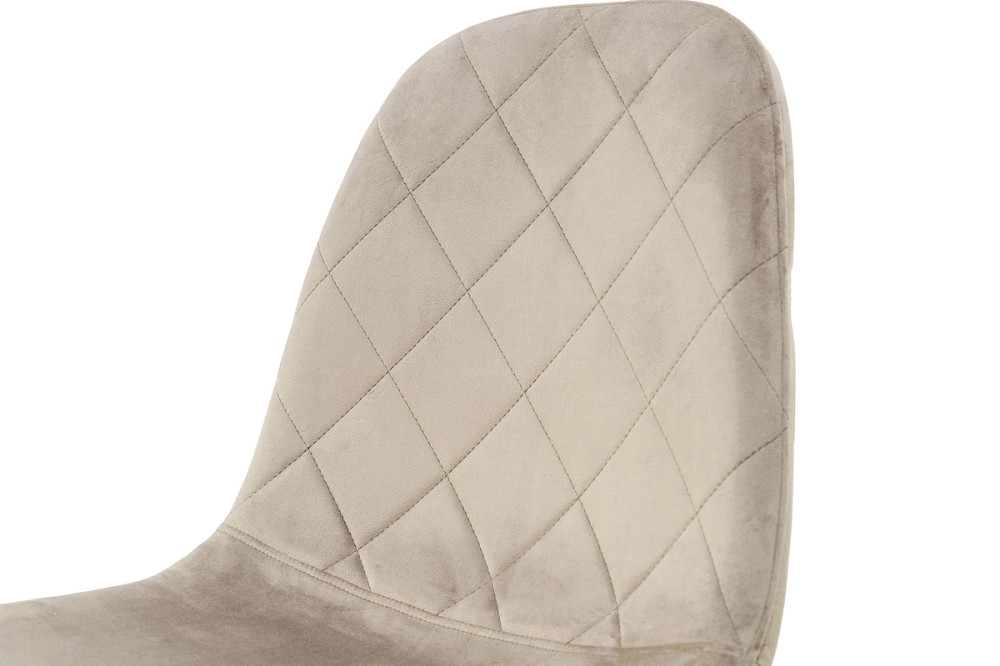 Стілець Ембер-L, чорний/ велюр бежевий Киев - изображение 4