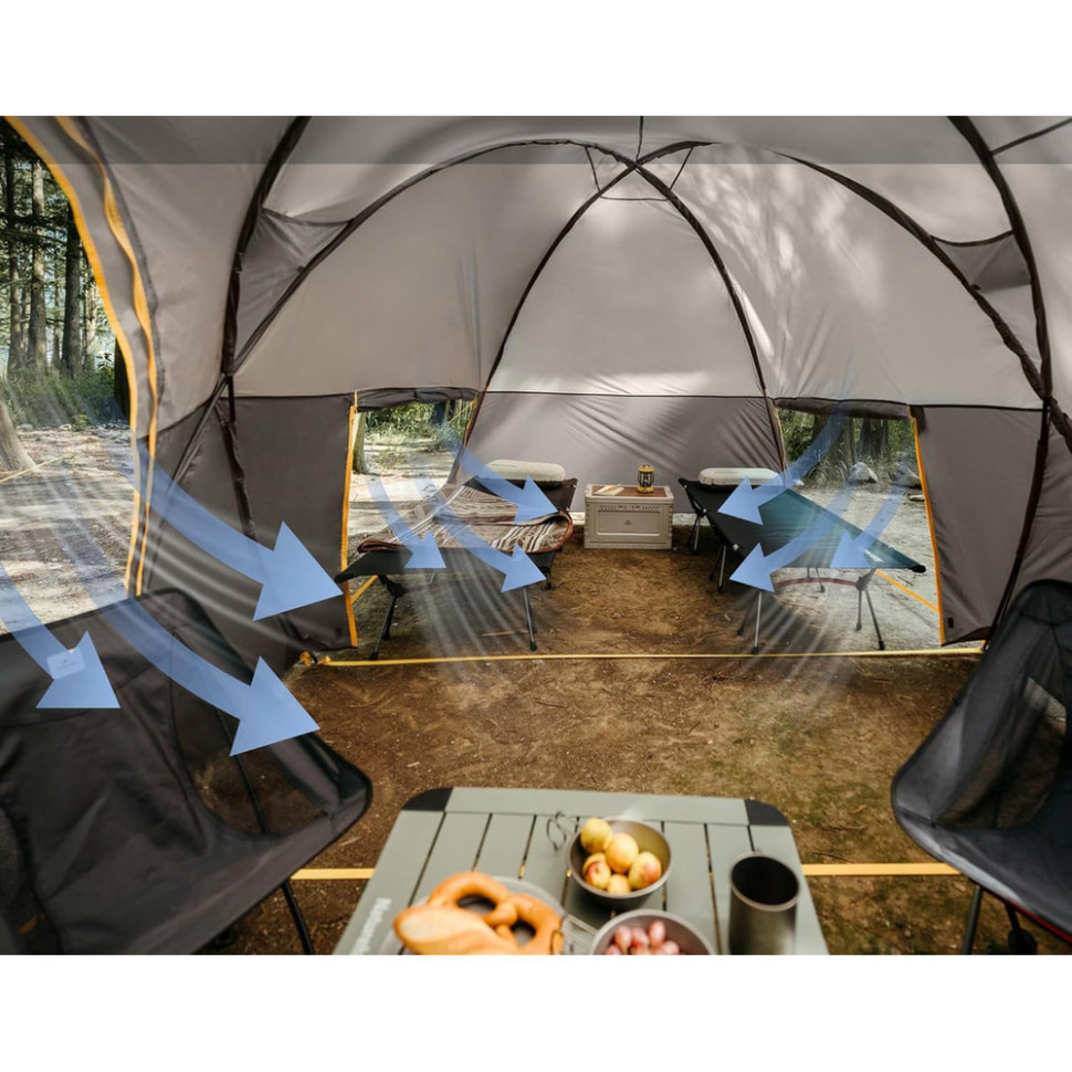 Палатка шестиместная Naturehike KOTA 6 CNK2450WS031 75D Светло-коричневый Винница - изображение 5