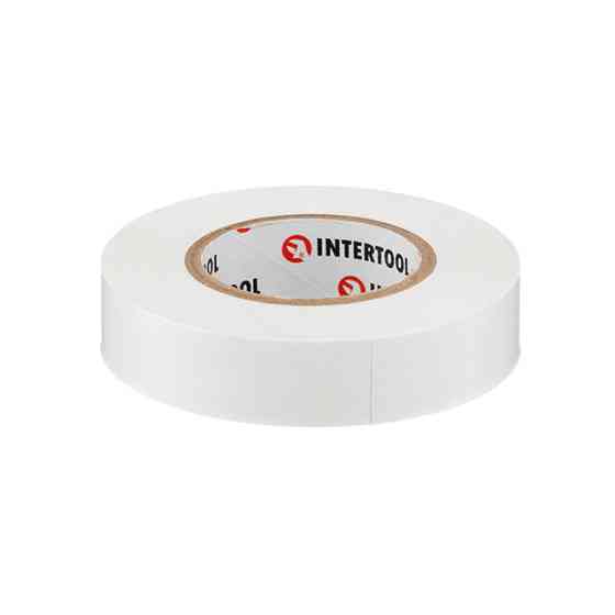 Лента изоляционная 0.15мм*17мм*20м белая INTERTOOL IT-0053 Киев