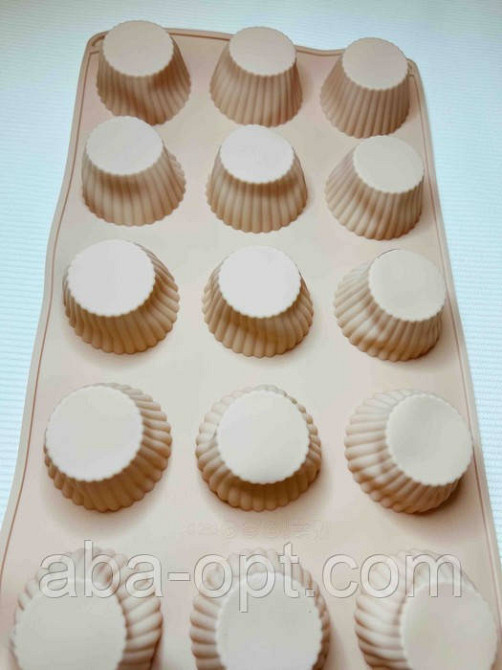 Форма силиконовая на 15 изделий 28 х 16 х 2.5 см Кекс мини (шт).Aba-Opt Одесса - изображение 1
