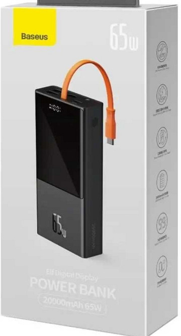 50% Power Bank Знижка 50% Baseus Elf Digital 20000mAh 65W  Гаранті. Київ - фото 5