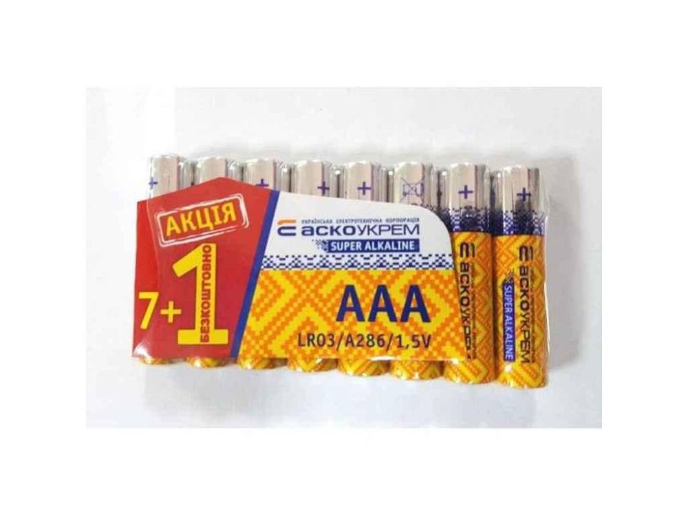 Батарейка луджені LR03, AАA (Блістер 71шт.) ТМ АСКО Київ - фото 1
