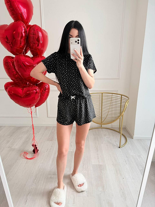 Женская стильная домашняя пижама с велюром Одесса - изображение 6