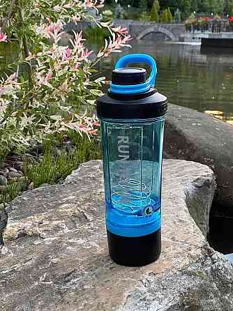 Шейкер спортивний з контейнером Casno 600 мл KXN-1199 з вінчиком Синій Луцьк