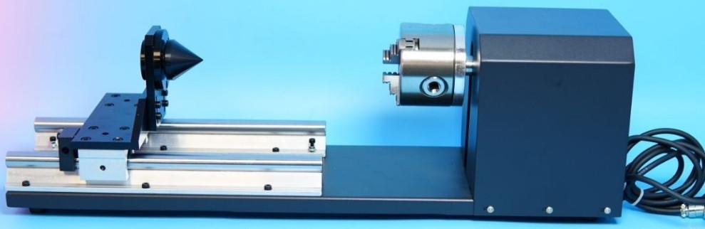 Трехкулачковый поворотный патрон для лазерной гравировки круглых предметов. Харьков - изображение 2