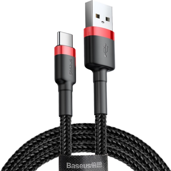Кабель USB Type-C BASEUS CATKLF-B91 Cafule 3,0A 1м червоний/чорний Житомир