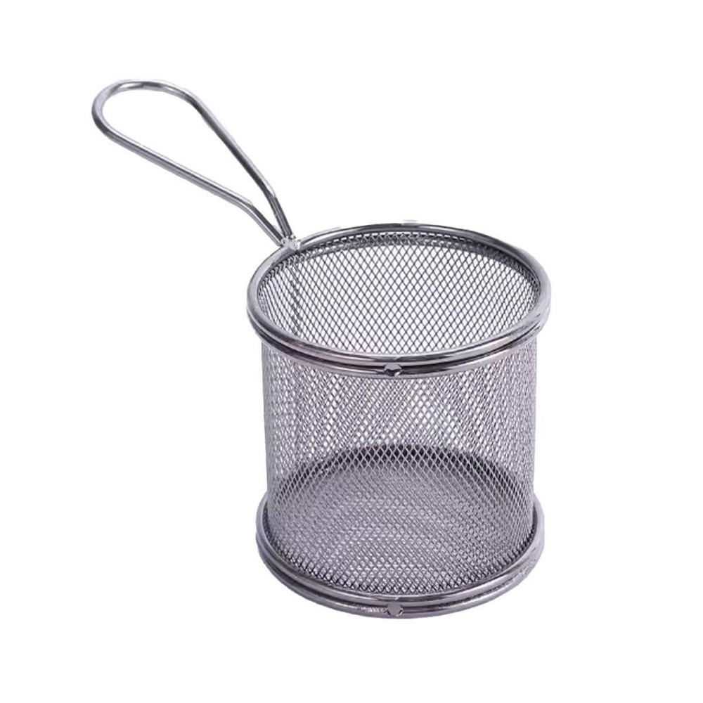 Кошик сервірувальний для картоплі фрі та снеків 9×9×9 см Чорний HP-19-5-B Коломия - фото 2