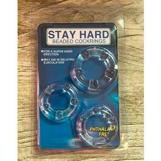 Набор эрекционных колец (3 шт) прозрачный Винница