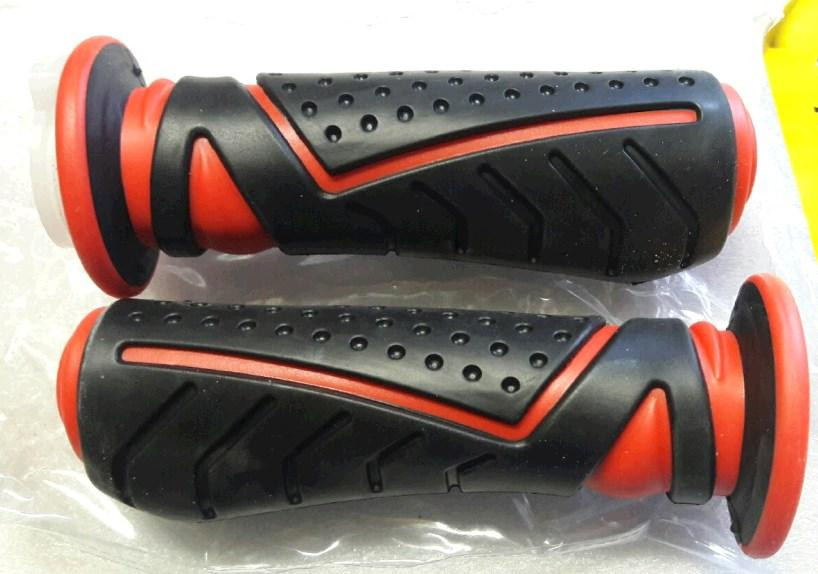 Ручки руля резиновые (XL-208 дутые) (красные) ST Мукачево - изображение 1