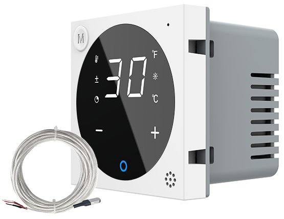 Терморегулятор (термостат) сенсорний програмований для електричної теплої підлоги LIVOLO, білий, модуль без рамки (VL-FCQ1-2WP) Коломия