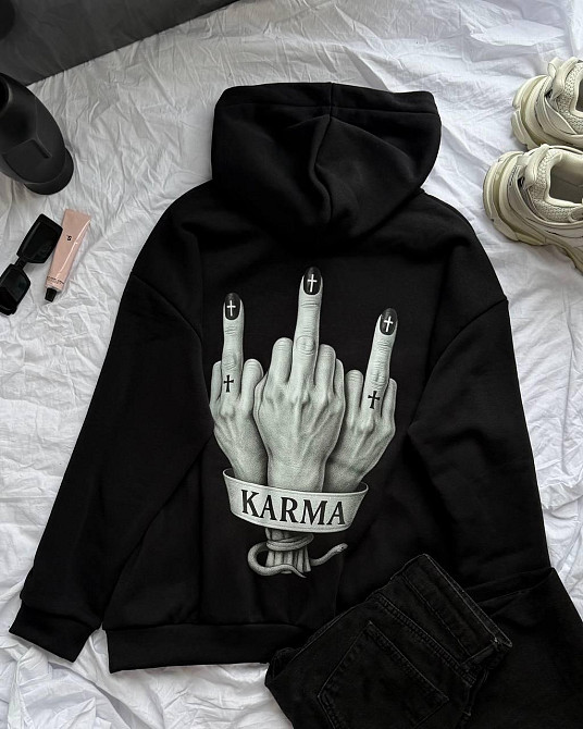 Женская трендовая теплая худи трехнитка на флисе Одесса - изображение 3