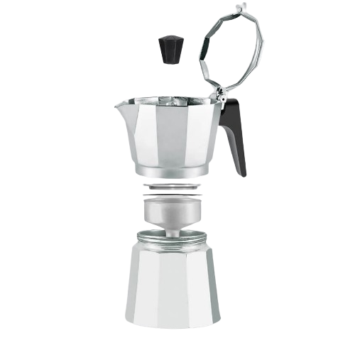 Кавоварка гейзерна 450мл (9 порцій) алюмінієва MR-1666-9 Rainbow Maestro Житомир