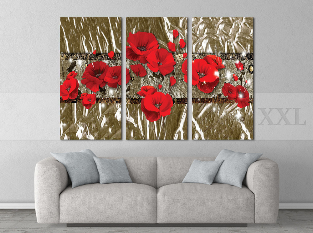 Модульна картина Абстракція Квіти Art-225_XXL Київ - фото 2