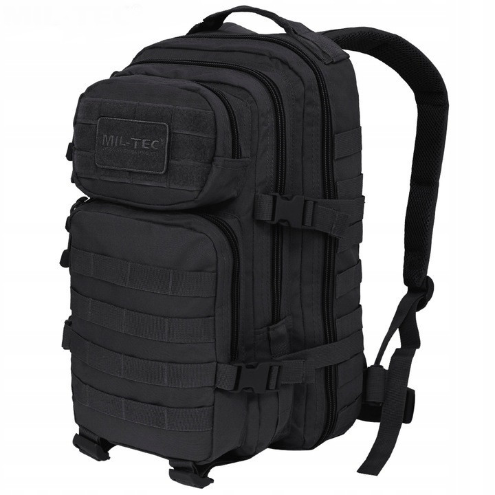 Тактичний Рюкзак 20 літрів із системою Molle 25 мм Mil-Tec від Sturm "Assault Pack SM" (14002002) Black Нововолинськ - фото 2