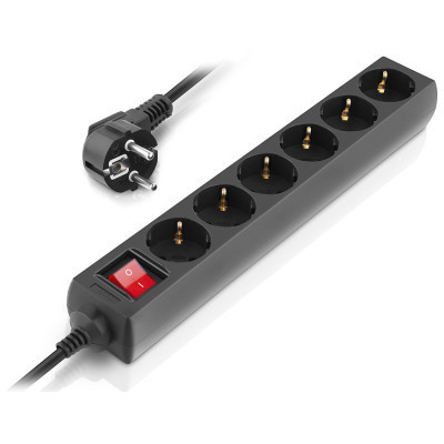 Мережевий фільтр живлення REAL-EL RS-6 Protect M 5m, black (EL122300036) Вінниця - фото 10