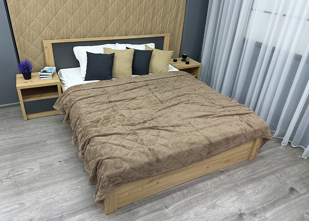 Плед-покрывало Ромб 200х230 см (+-5см) Капучино (87-255) Киев - изображение 3