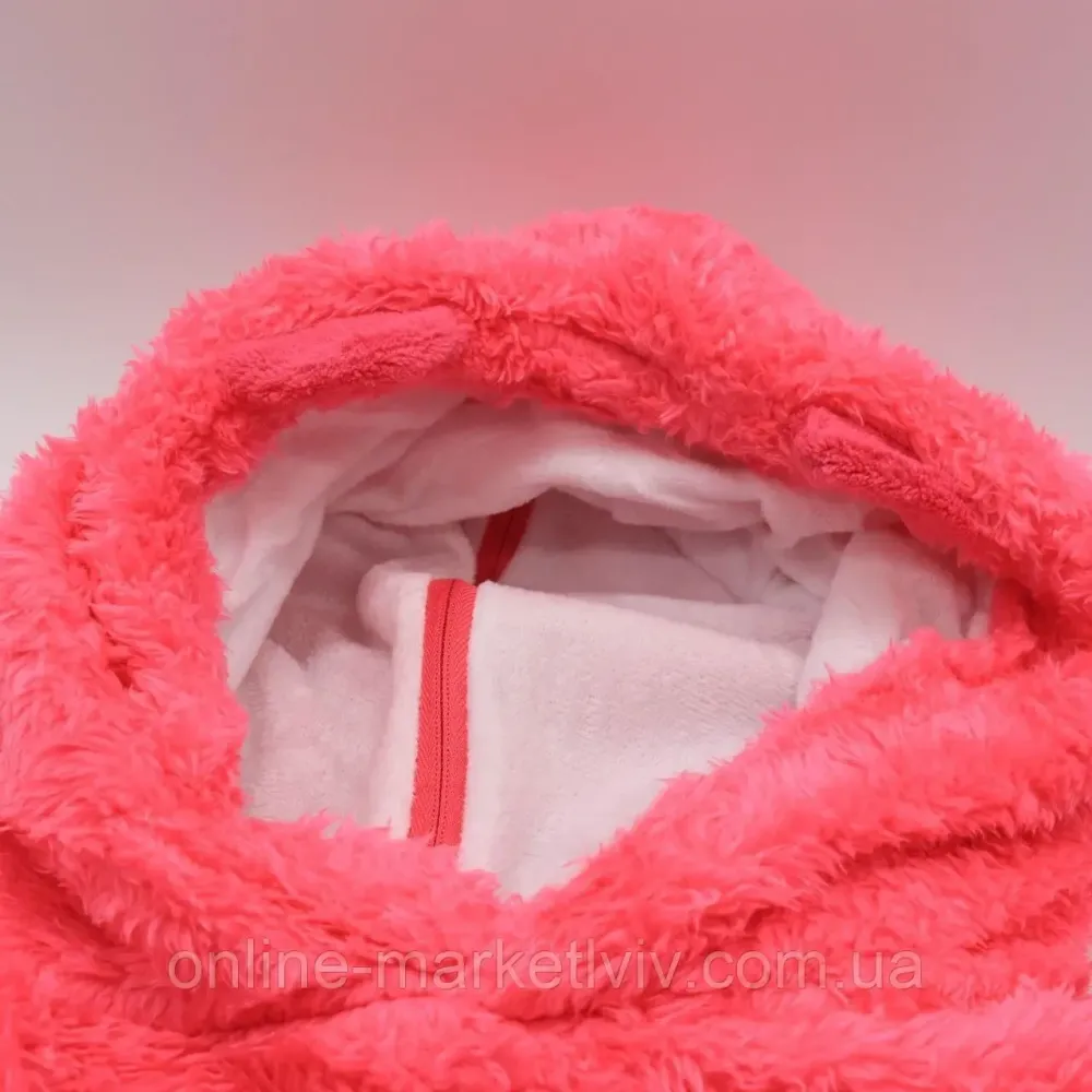 Дитяча толстовка-плед Huggle Pe,Hoodie,зріст до 140 см,Рожевий SBR Київ - фото 4