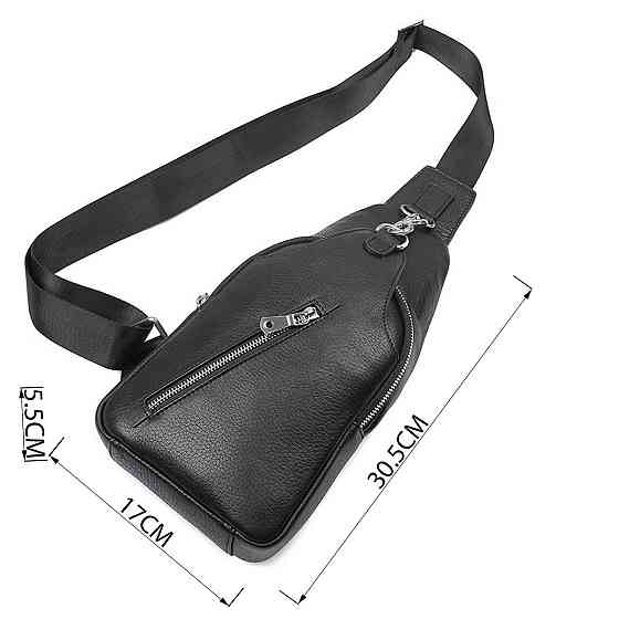 Сумка мужская флотар через плечо Vintage 14973 Черная Киев