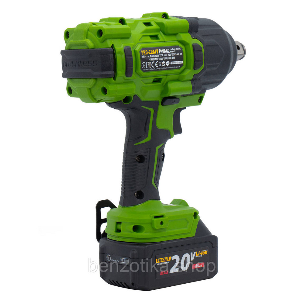 Акумуляторний гайковерт Procraft PWA82 Кейс (з 1 АКБ та ЗП) Киев - изображение 6