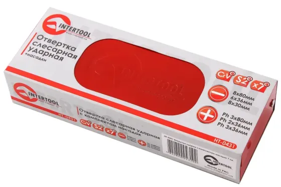 Викрутка відбійника з насадками Intertool Prof метал. уп. (7 ед.) Вінниця