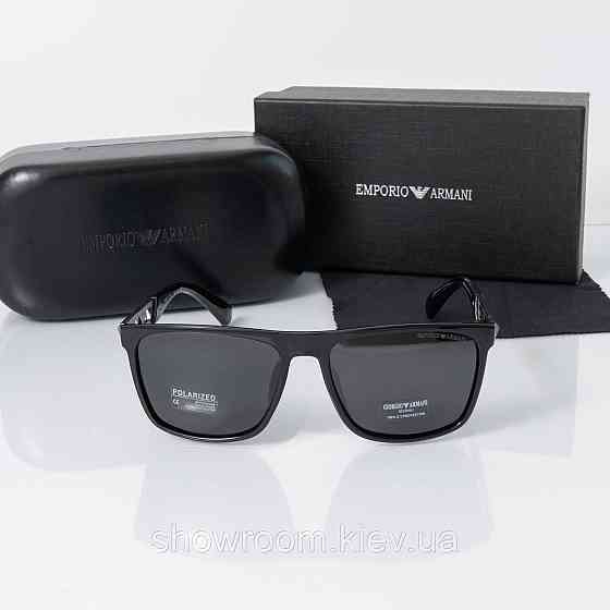 Чоловічі сонцезахисні окуляри Armani з поляризацією (0566) Київ