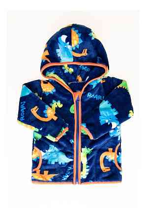 Куртка-толстовка детская весенняя, синяя, с капюшоном на молнии Крохатушка одяг 86 Киев