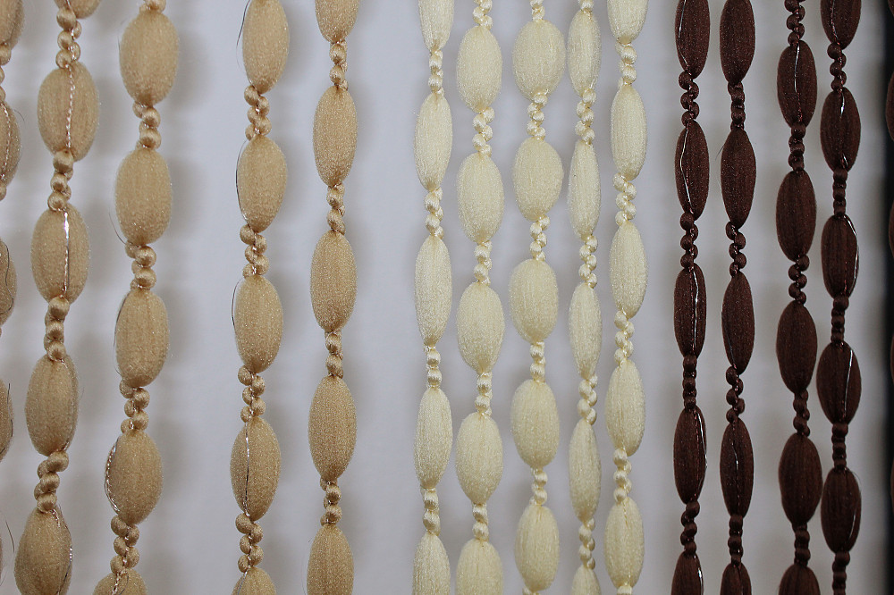 Штори-нитки "Шиніл" з люрексом Бежевий з коричнево-карамельним 300х300см 1 шт (61-047) Київ - фото 6