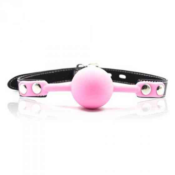 БДСМ-кап Knebel-Ball Gag + Block (rosa) Sex Aura Київ