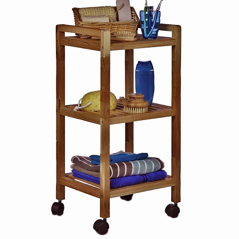 Етажерка для ванної на коліщатах "Галаміс" шафран Миколаїв - фото 1