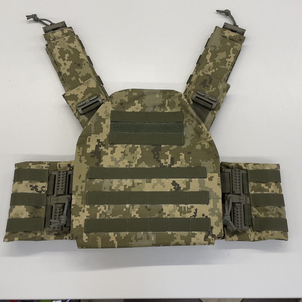 Плитоноска Plate Carrier зі швидким скиданням IRR Cordura 500 D Піксель ММ-14 (olive) Запоріжжя - фото 4