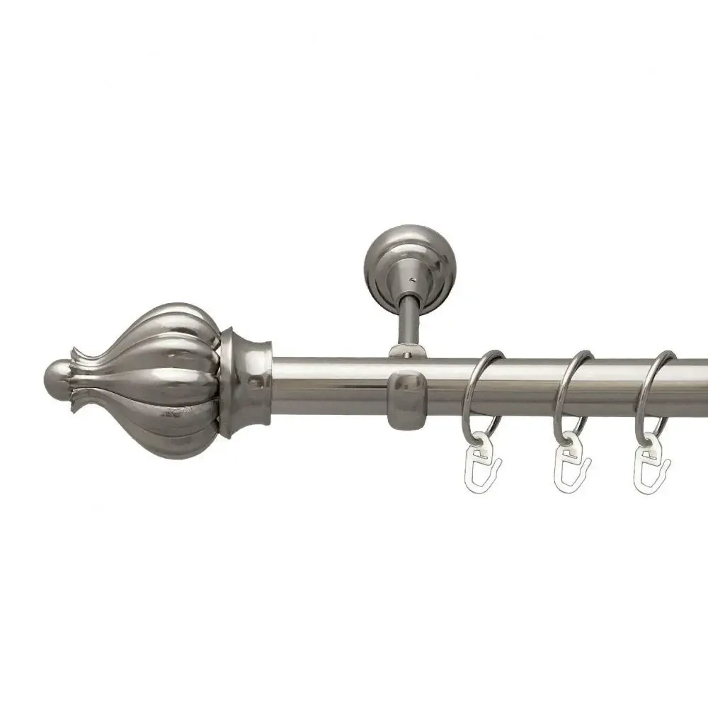 Карниз Orvit Таджа металевий однорядний відкритий Нержавіюча Сталь 25 мм 300 см (7074862) Львів - фото 1