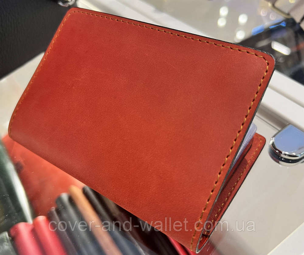 Женская красная кожаная обложка для водительских документов ST Leather Киев - изображение 9