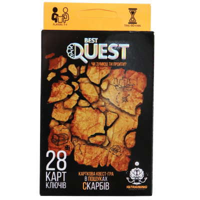 Настольная игра Danko Toys Best Quest. В поисках сокровищ, украинский (BQ-01-03U) Винница - изображение 1