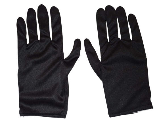 Короткі рукавички Кістки для чоловіків та жінок Хелловін 23 см чорний Київ