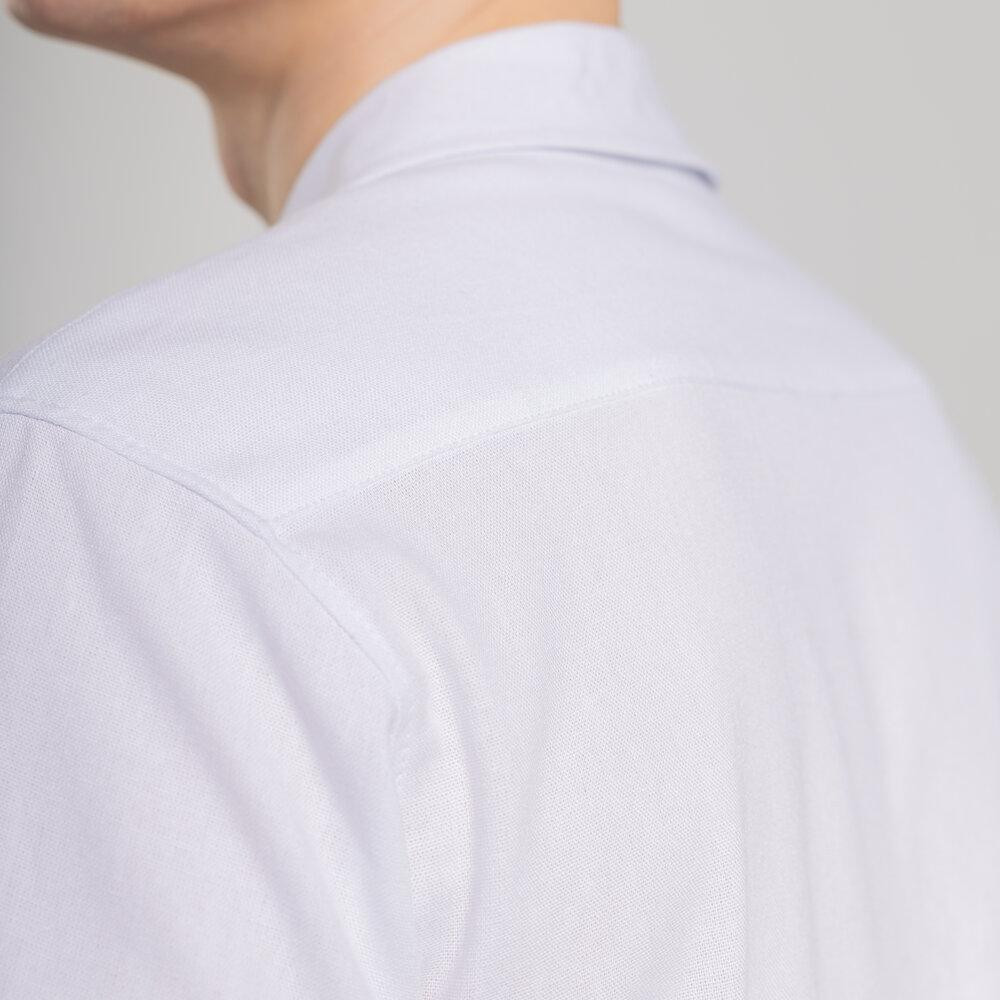 Чоловіча сорочка з коротким рукавом біла Pobedov Marsel Київ - фото 2