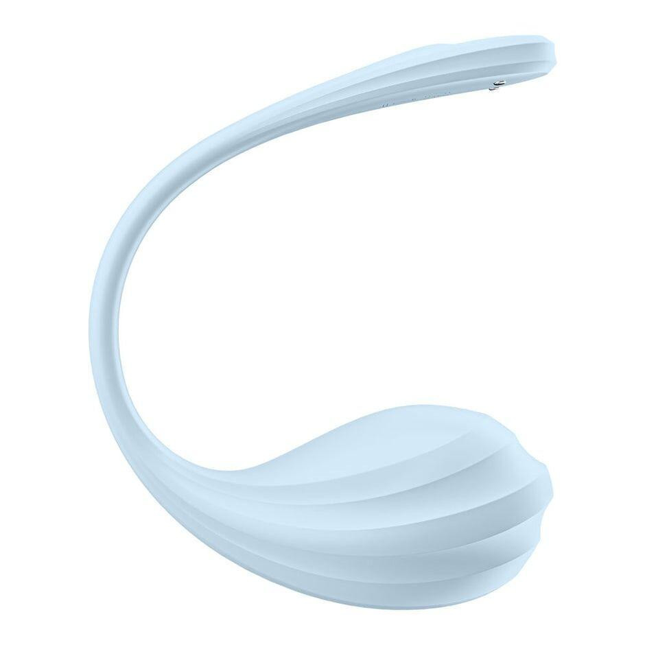 Смарт-віброяйце Satisfyer Smooth Petal Connect App Light Blue Sex Aura Київ - фото 2