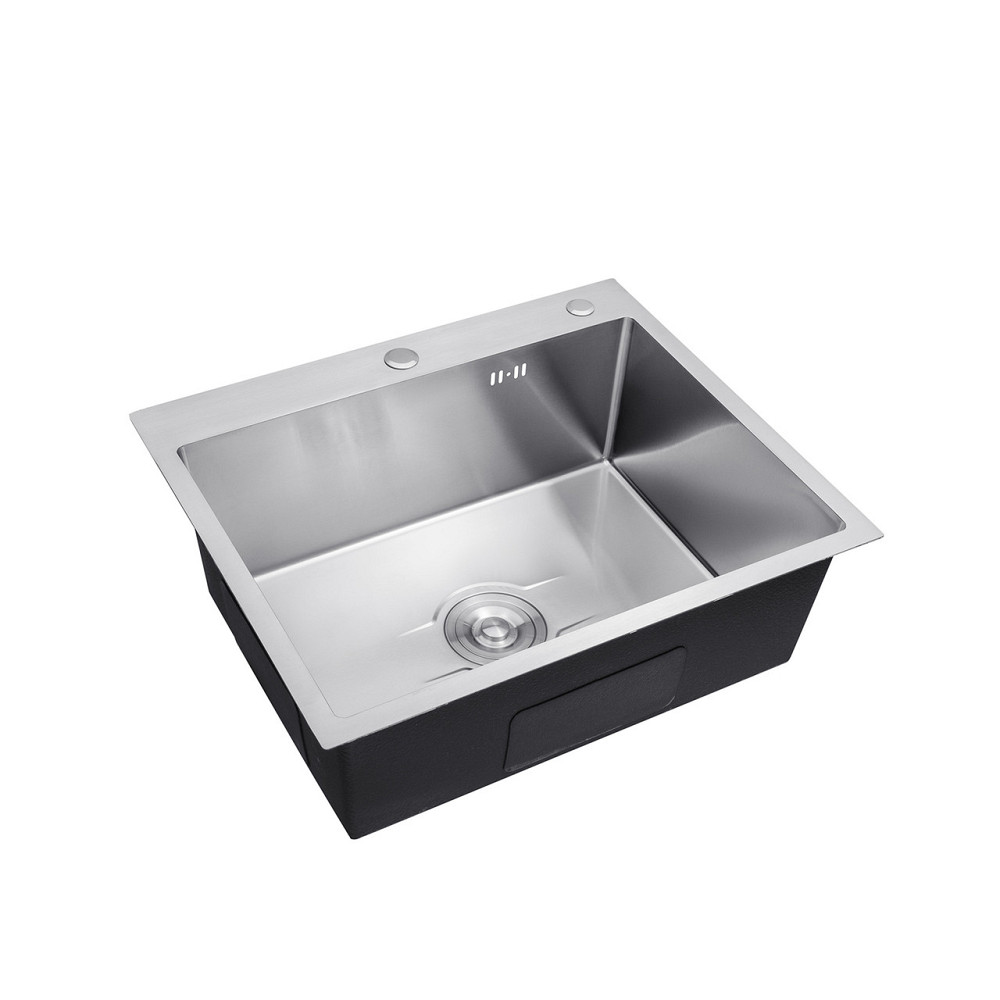 Кухонная мойка с нержавеющей стали Kroner KRP Derby - 60х50 HM Brush (2,5/0,5) Киев - изображение 3