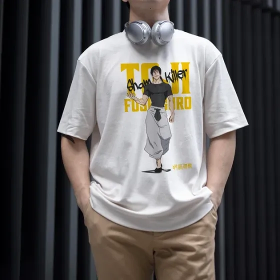 Футболка для підлітка хлопчика з принтом Магическая Битва Тодзи Фусигуро 2 WE Розмір 160 Anime10551 Дніпро