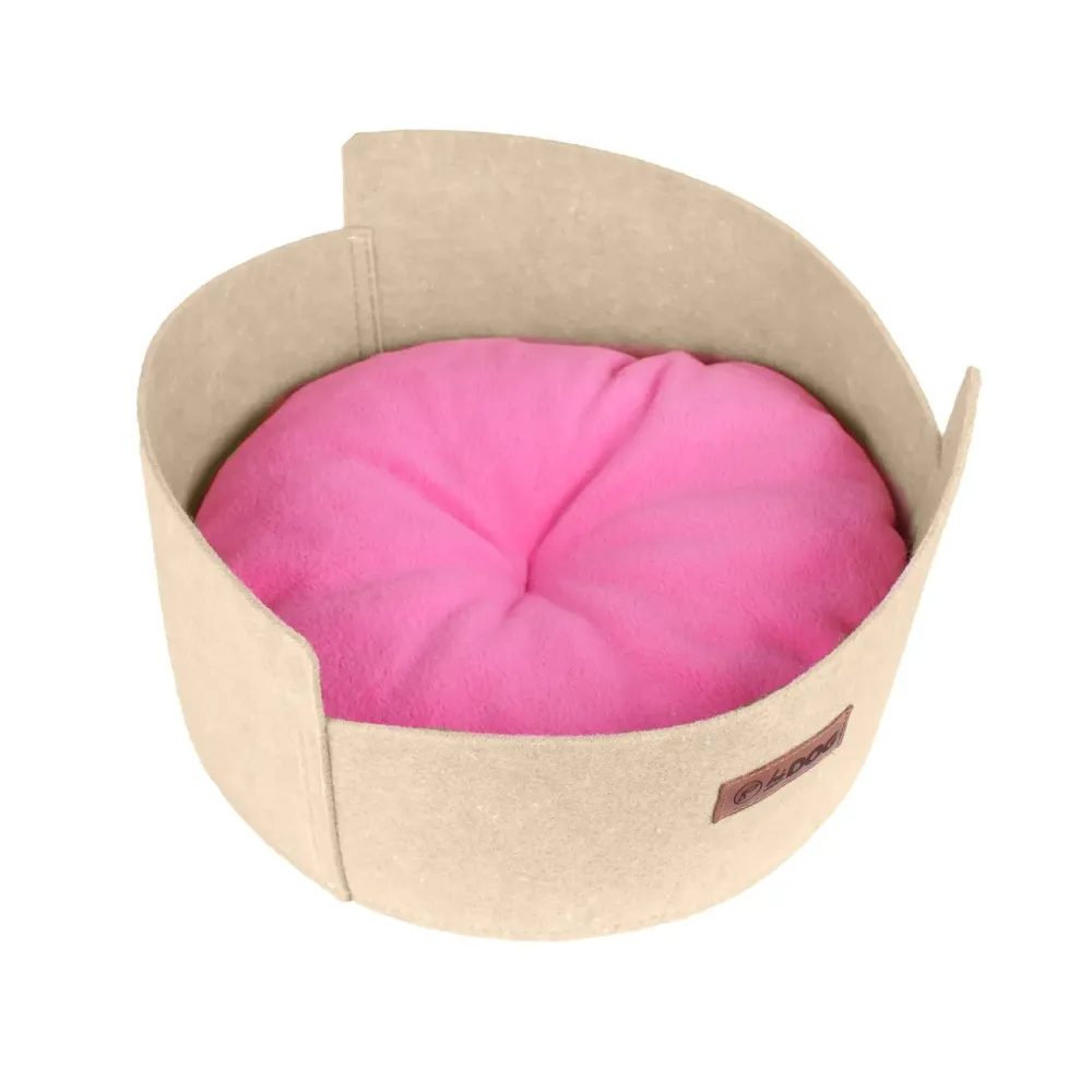 Лежанка ХайДог HiDOG Роза для собаки или кота бежевая (47 х 47 х 21 см) Киев - изображение 2