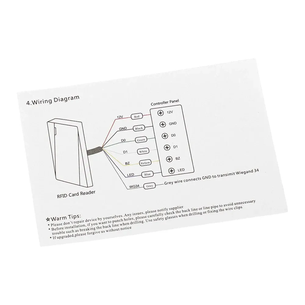 Зчитувач карт Mifare Trinix TRR-1201MW White водонепроникний (68-00025) Киев - изображение 8