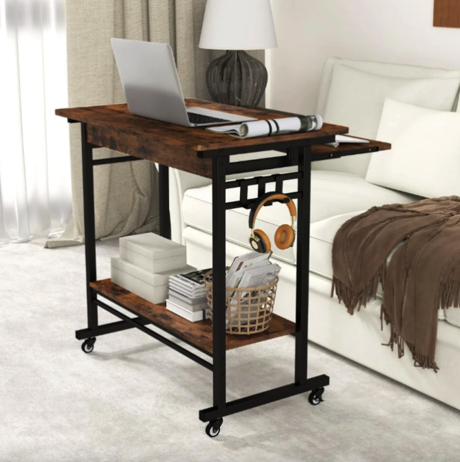 Комп'ютерний стіл Costway Otto з висувною підставкою для клавіатури Киев - изображение 8